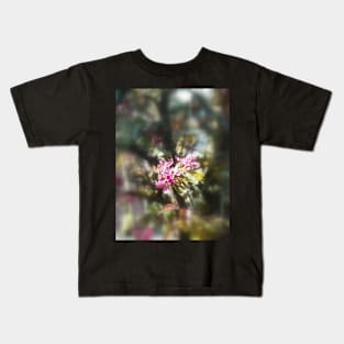 red Malus 'Radiant' crab apple blossoms #11 Kids T-Shirt
